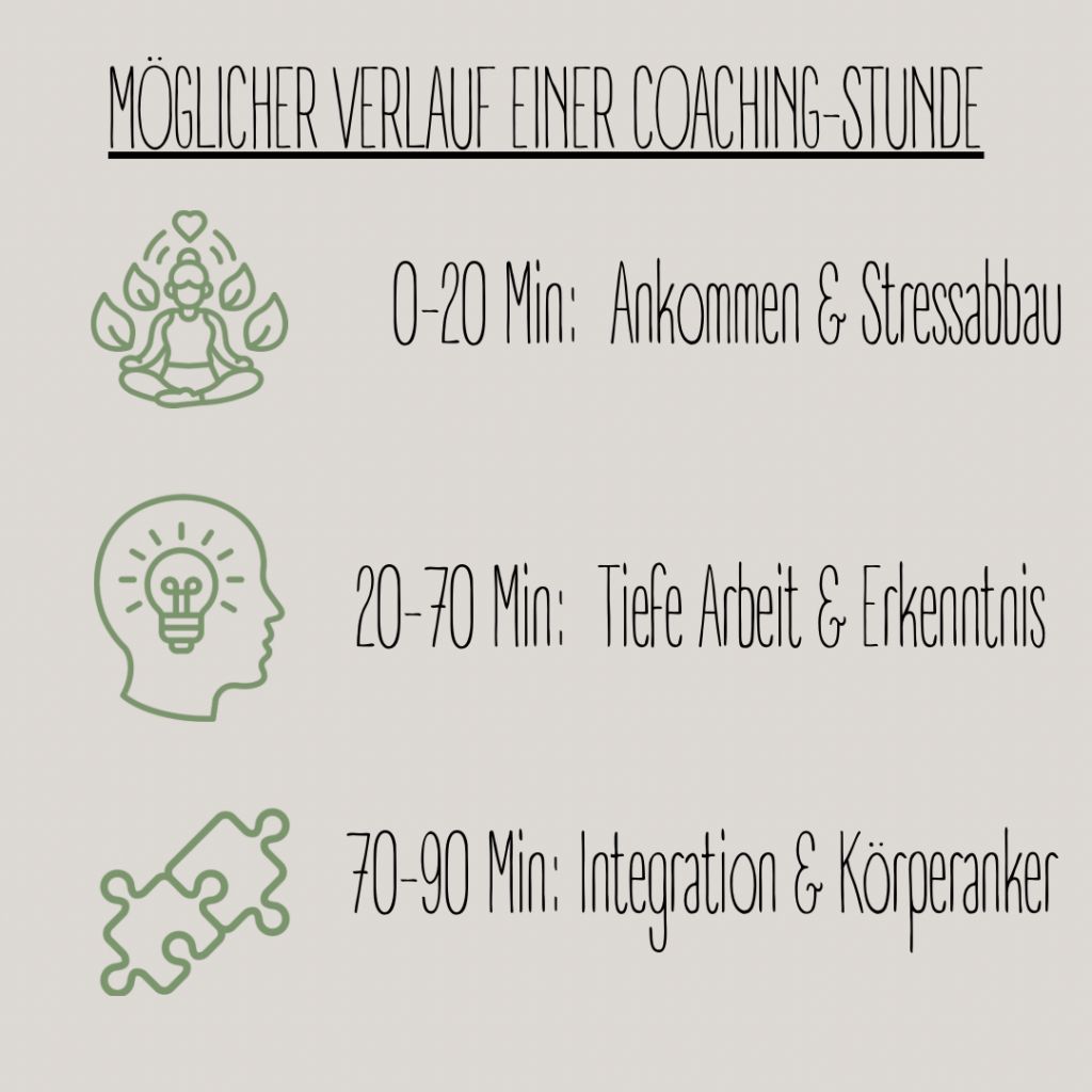 Phasen einer 90-minütigen Coaching Session für Nervensystemregulation